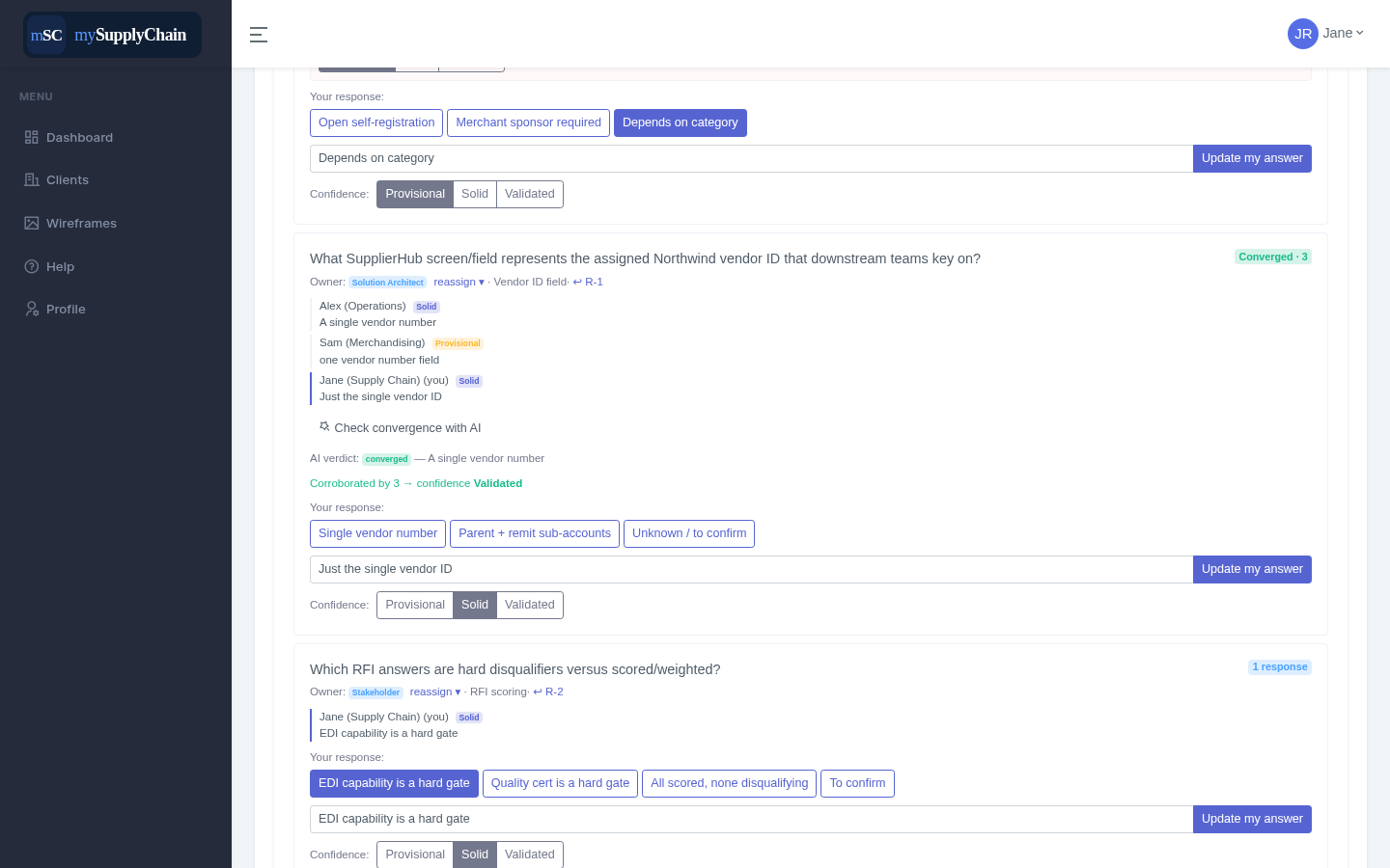 AI verdict: converged